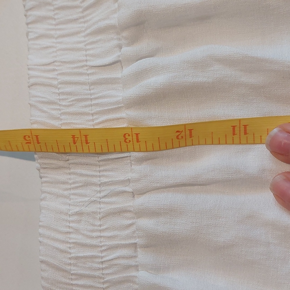 Liz Claiborne Women's Size 14 Breathable Pants Swimsuit Cover-Up White - Picture 10 of 12